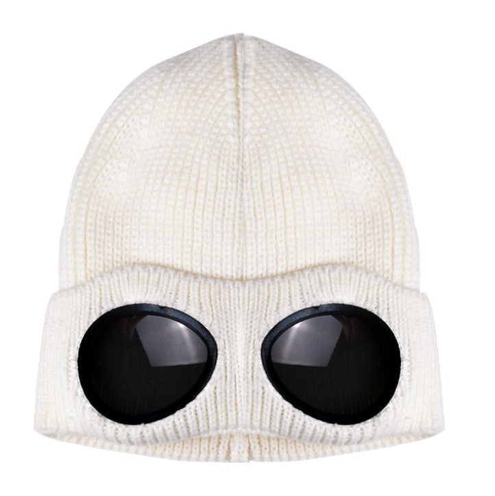 Windproof glasses wool cap