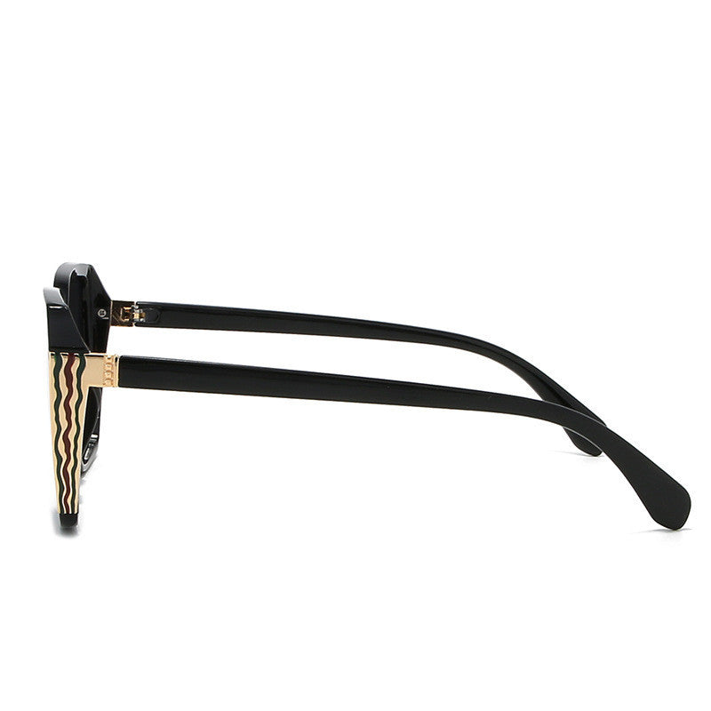 Large frame square glasses