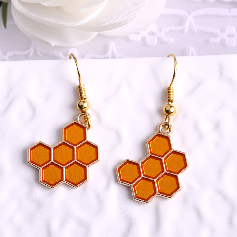 Cartoon Bee Fashion Creative Earrings