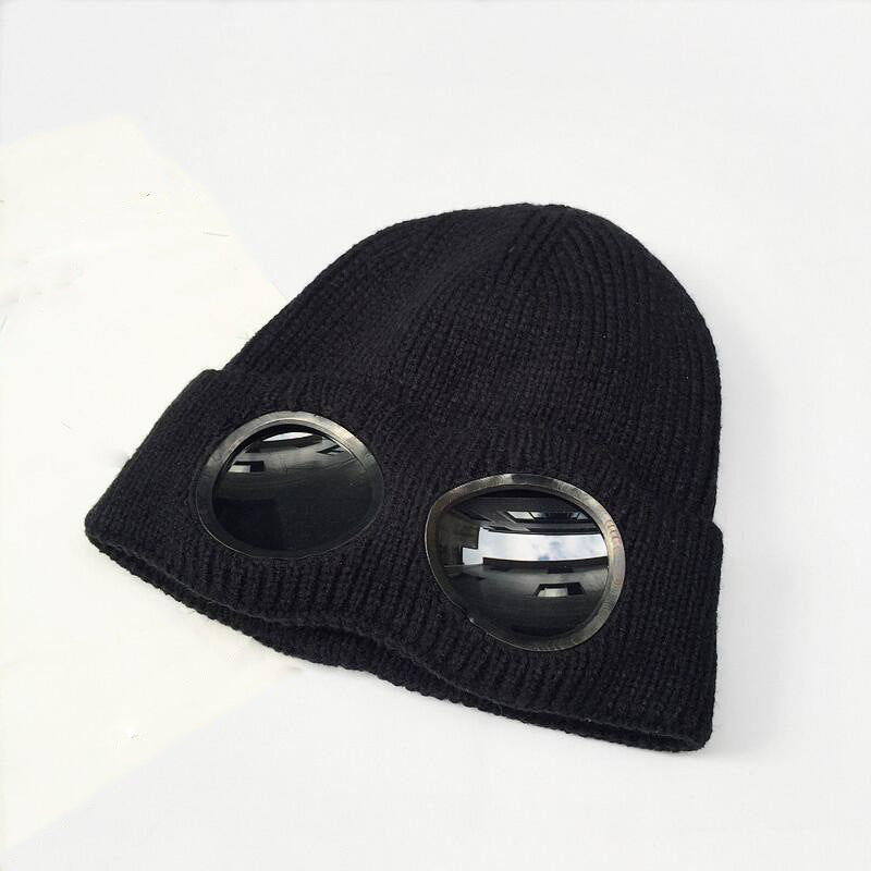 Windproof glasses wool cap