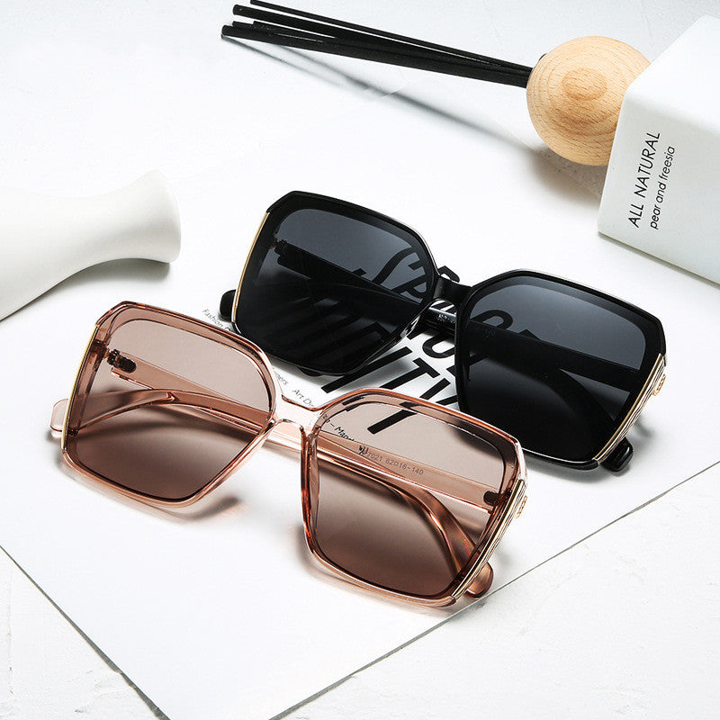 Large frame square glasses