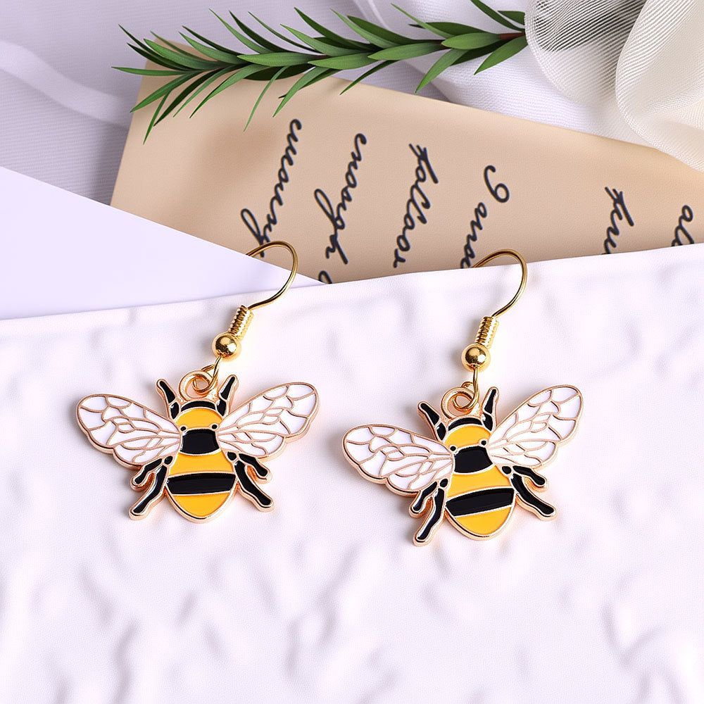 Cartoon Bee Fashion Creative Earrings