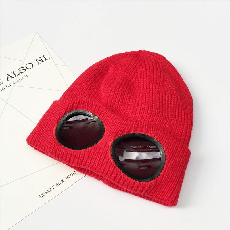 Windproof glasses wool cap