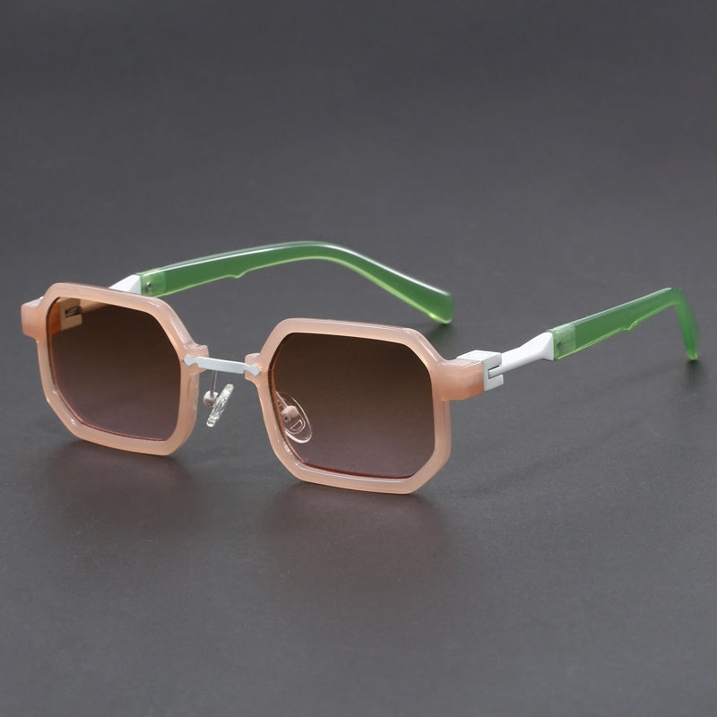 Retro Polygon Exquisite Sun Glasses Mixt